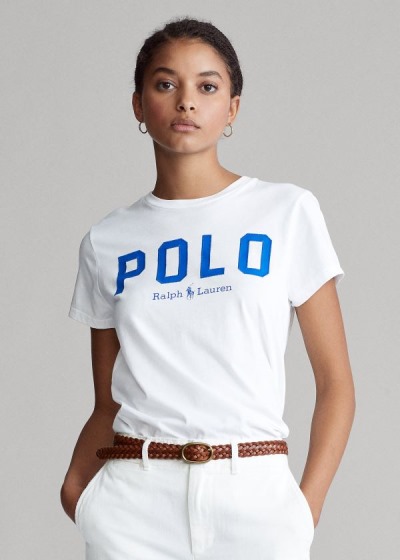 Playeras Polo Ralph Lauren Mujer Blancos - Polo Cotton - LHJTS5314